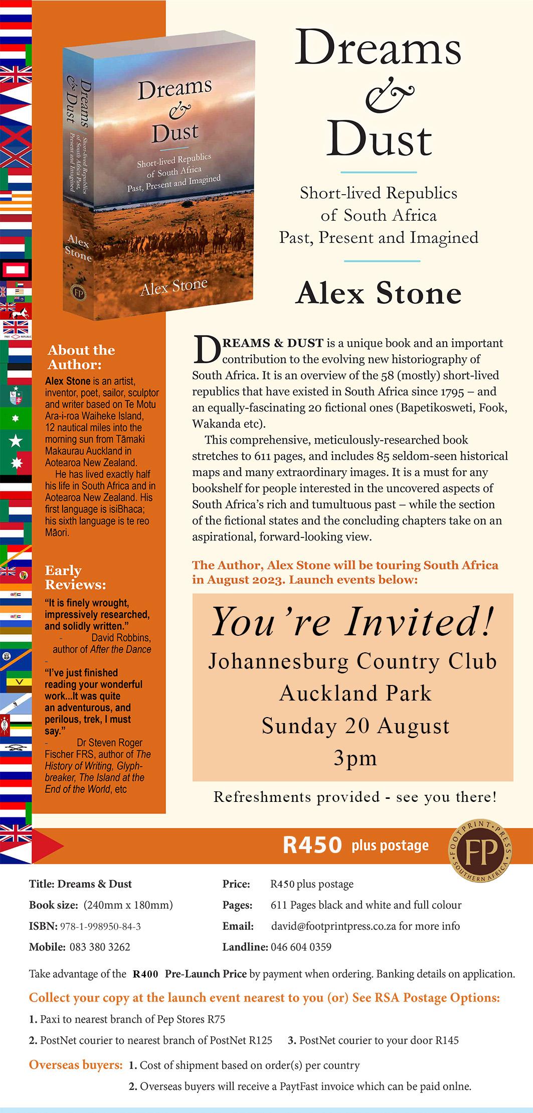 Dreams & Dust Book Launch 20 August 2023 The Heritage Portal